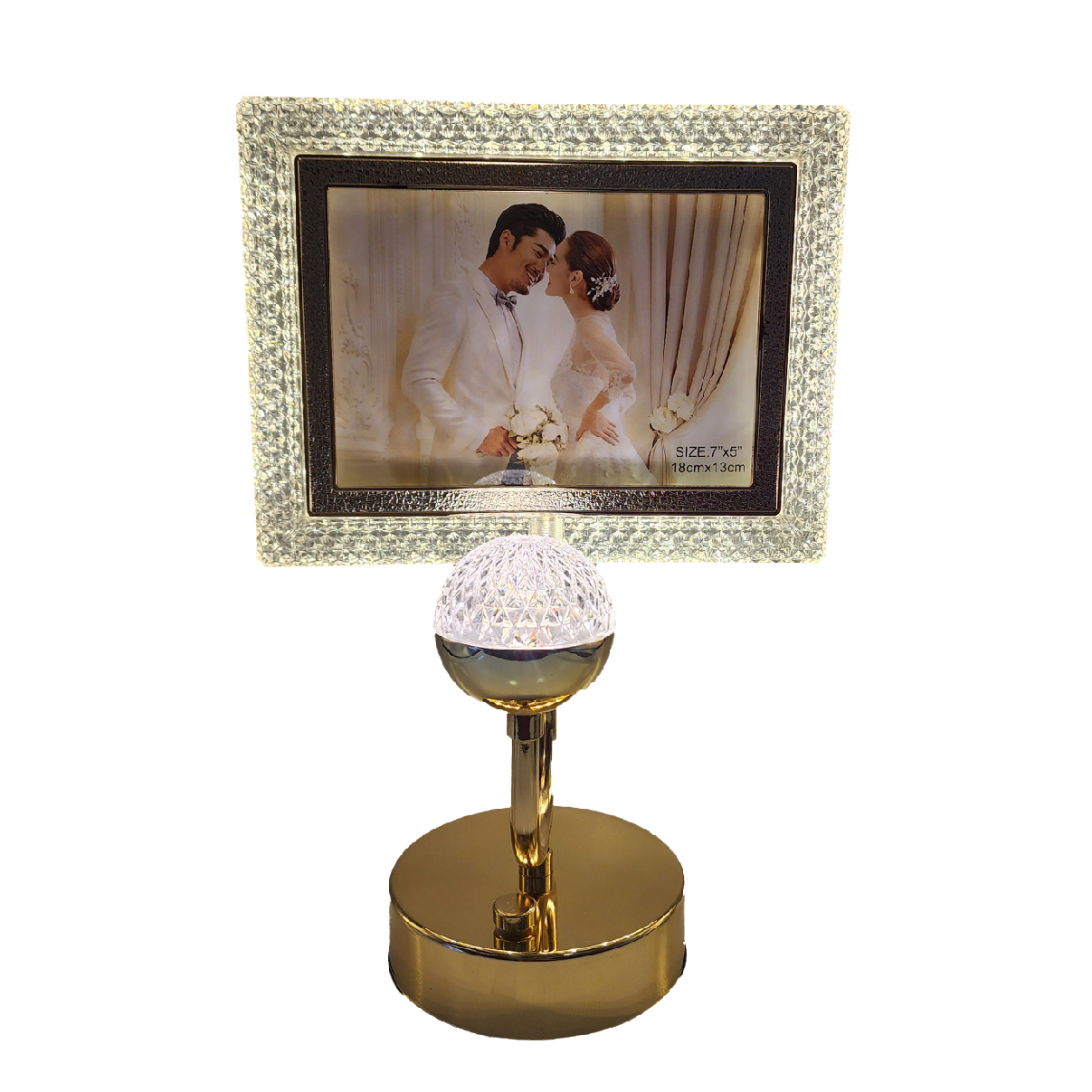 TAPLE LAMP مستطيل ذهبي 2840-11
