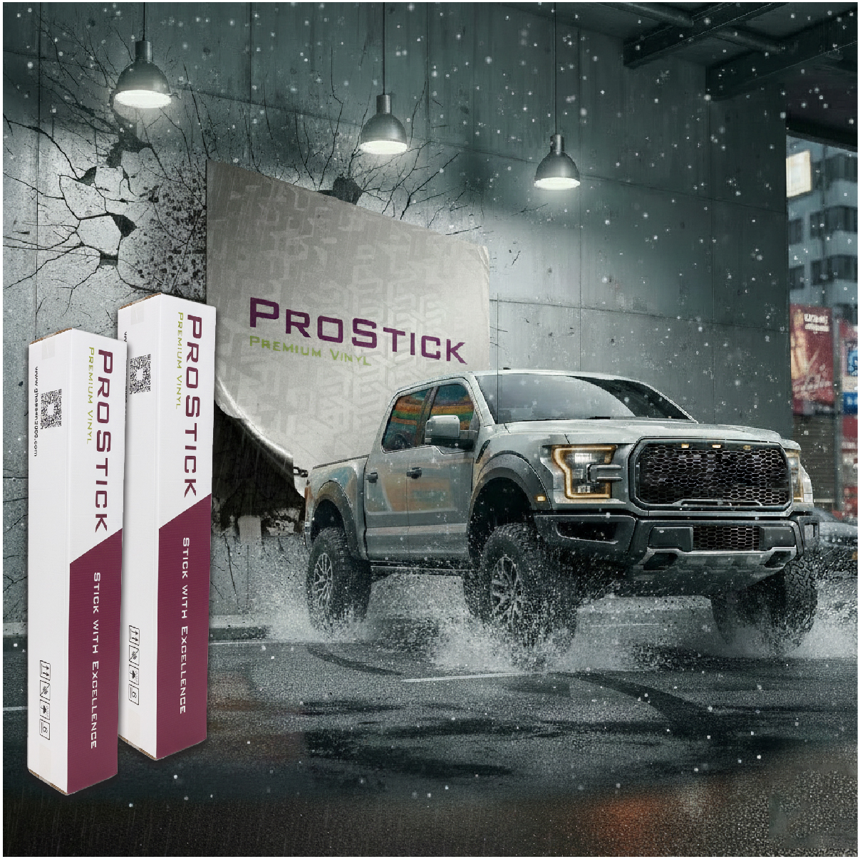 PROSTICK WHITE MATT 1.06*50