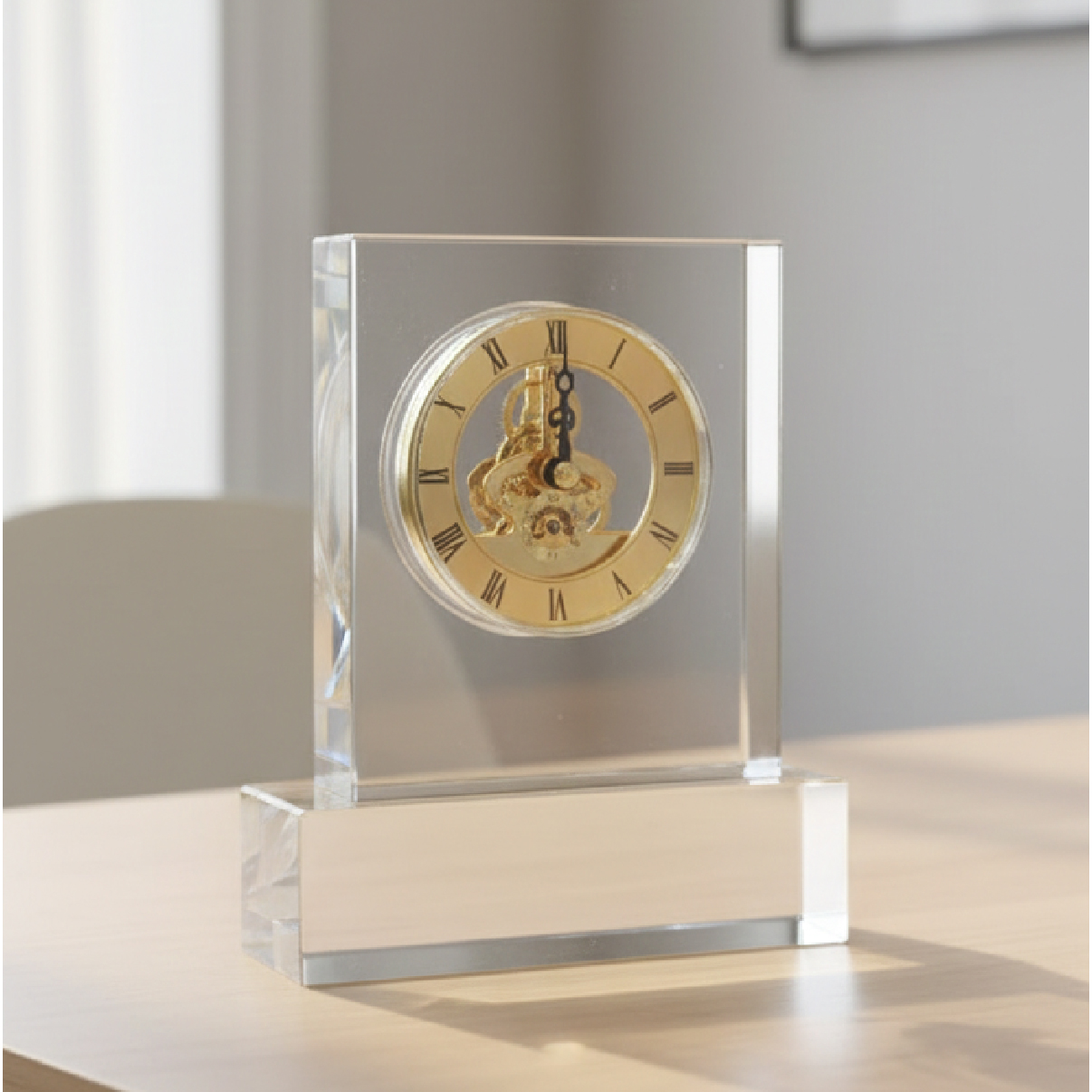 درع كريستال ساعة مربع 3526-12