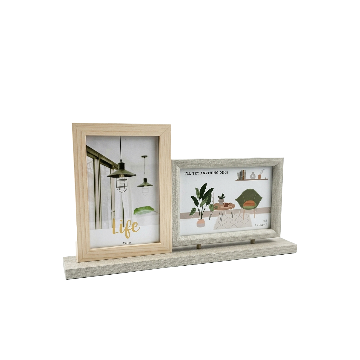 فريم صورتين سكني وبيج 3509-12