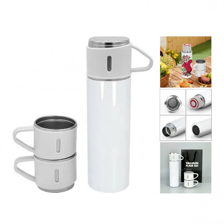 Stainless steel bottle set white  2811-17