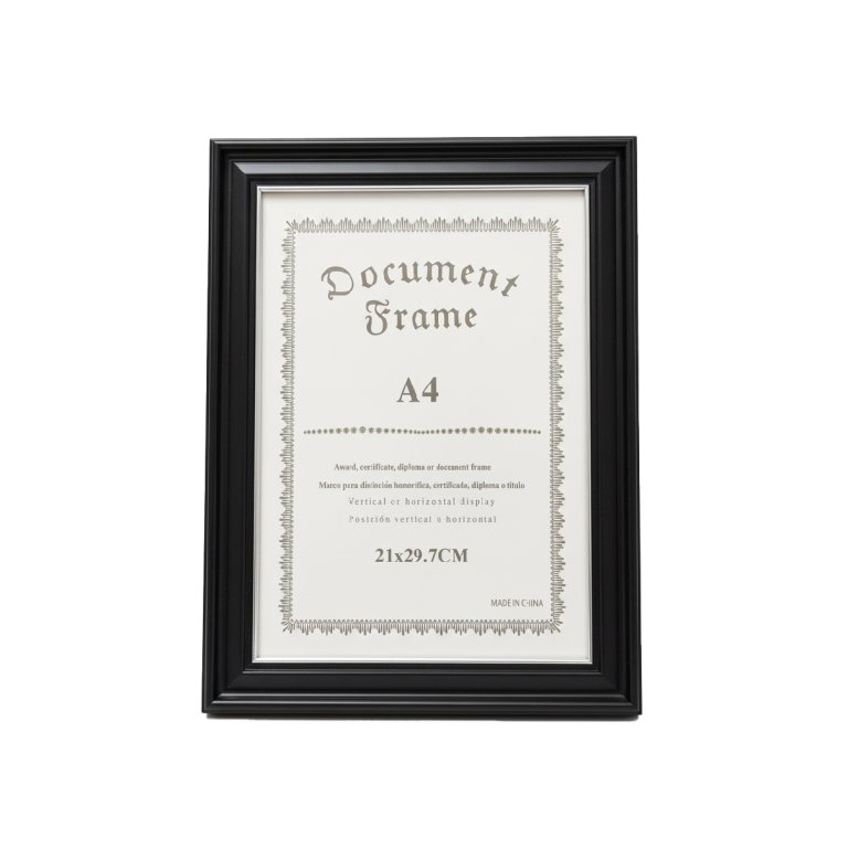 برواز شهادة A4 اسود وسلفر 3214-2