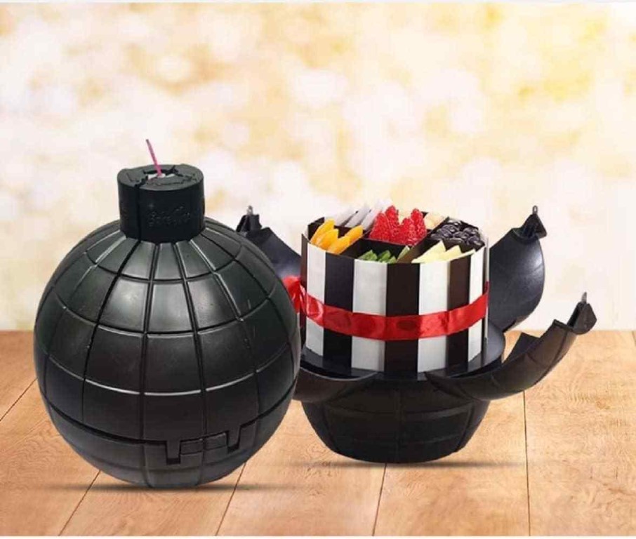 صندوق هدايا قنبلة اسود 704-16